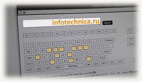 сервис для проверки работоспособности клавиатуры