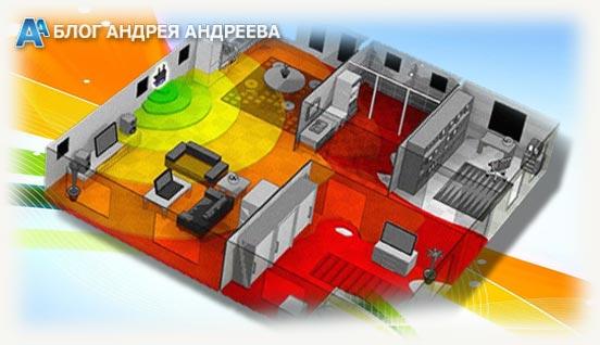 расположение wi-fi маршрутизатора в квартире