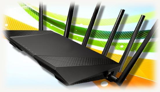 роутер asus с 6 антеннами
