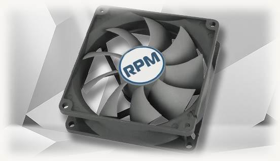 Компьютерный вентилятор с надписью RPM