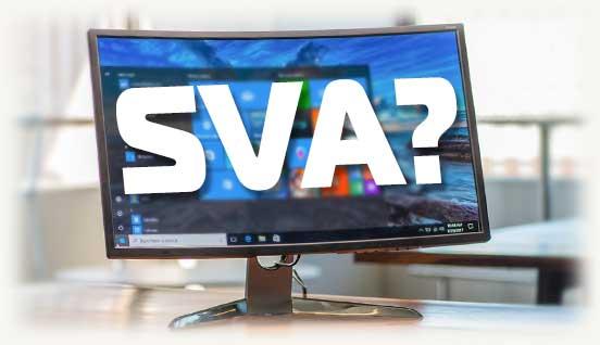 Монитор надписью SVA