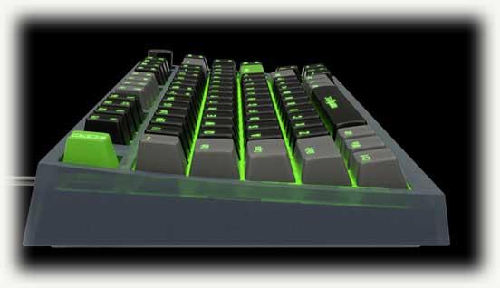 Вид клавиатуры CYKEY с боку
