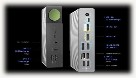 Док станция beCreatus DP310 с расшифровкой обозначений портов
