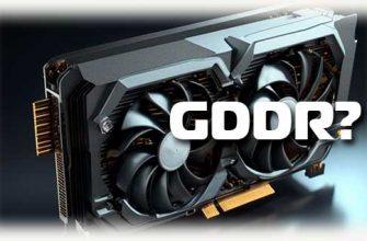 Видеокарта с надписью GDDR