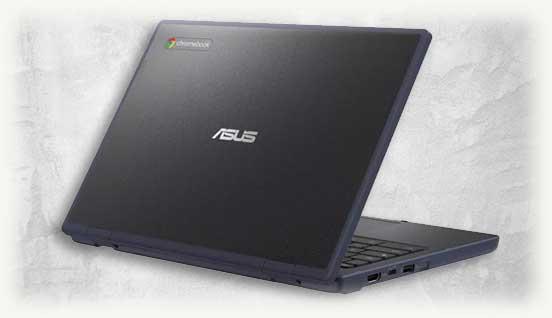 Ноутбук Chromebook CZ вид со стороны крышки экрана Asus 12.6